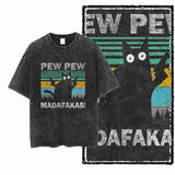 DB Cat Acid-Washed Graphic Tee