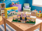 Springfield Elementary School House Modular Buildings Blocks City Apartment Architecture Brick Model Kit Adult DIY Gift 3500PCS