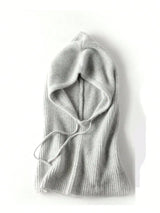 Women's Wool Knit Balaclava Hat – Warm Winter Ski Bonnet