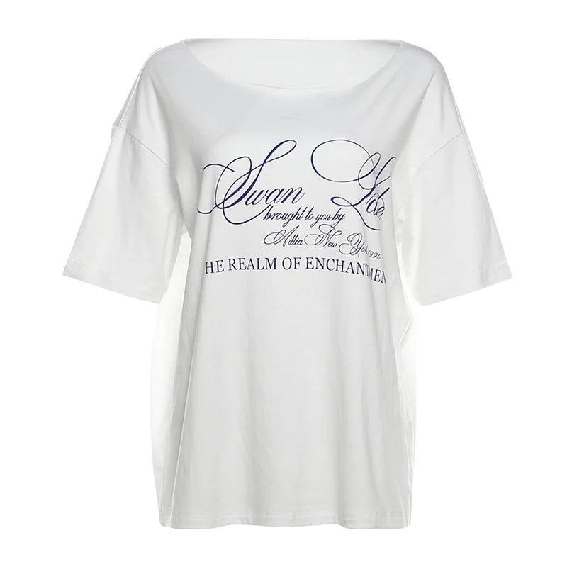 Casual Relaxed Graphic Tee | Chic Summer Streetwear
