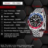 Pagani Design PD-1662 GMT Automatic Men's Watch