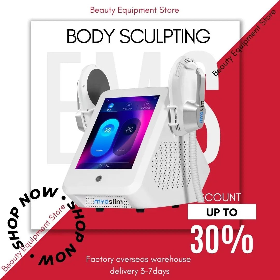 Professional MYOslim EMS Body Slimming Machine Muscle Stimulation Lose Weight Sculpt Therapy 2 Handle Pelvic Buttock Fat Burner