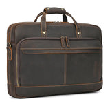Men Briefcase Genuine Leather Laptop Bag 14 15.6" PC Doctor Lawyer Computer Bag Cowhide Male Briefcase Leather Men Business Bag