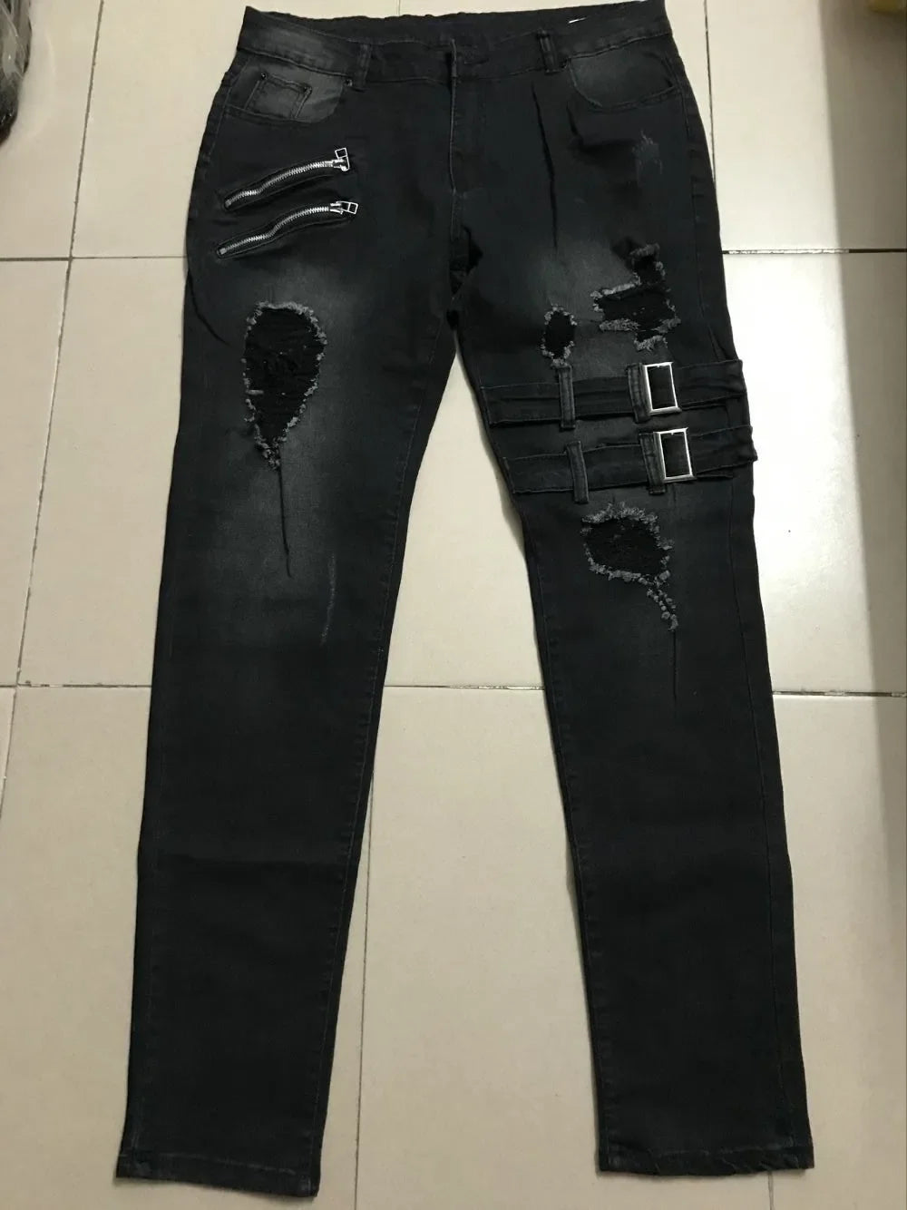 Men's Plus Size Straight Leg Jeans – Streetwear Denim