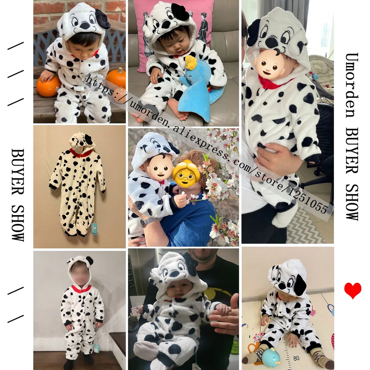 Baby Dalmatian Animal Romper