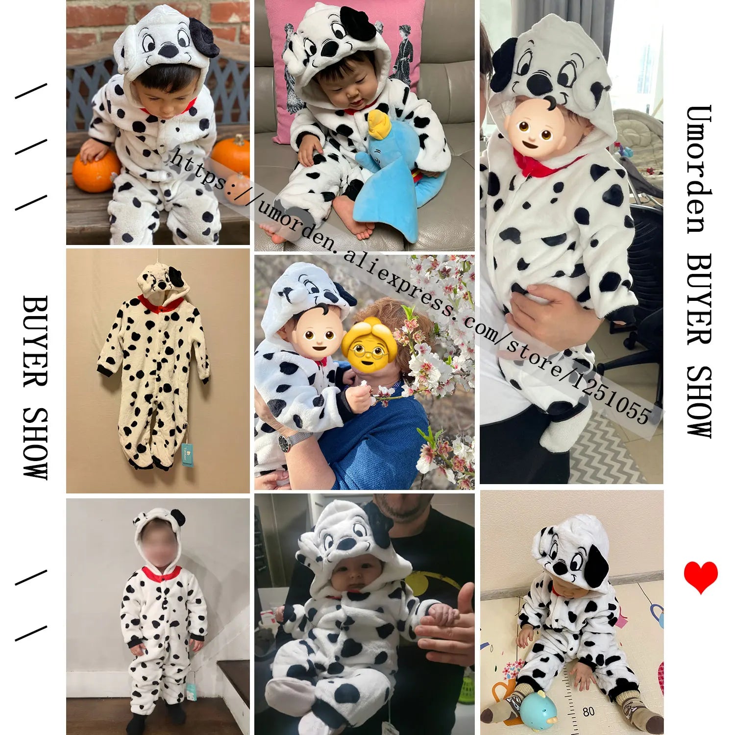 Baby Dalmatian Animal Romper
