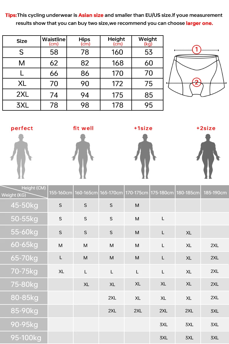Women’s 3D Padded Cycling Underwear