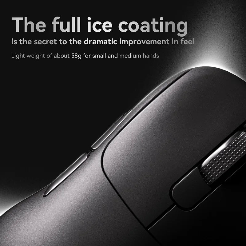 Ajazz AJ179 Apex PAW3950 Wireless Gaming Mouse with RGB Charging Dock, Computer Macro Mouse Gamer,Lightweight Ergonomic PC Mice