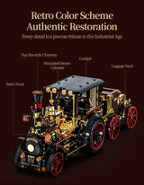 1331-Piece Vintage Steam Car Building Block Set