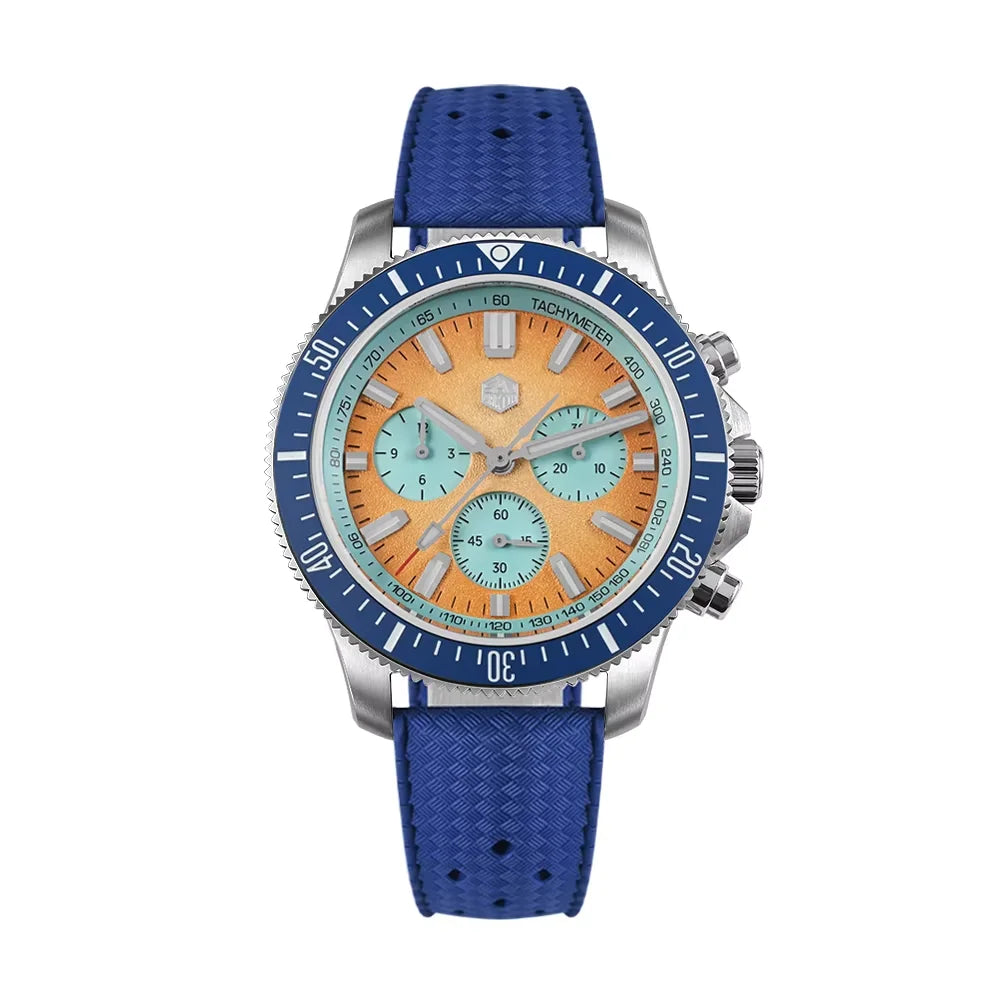 San Martin 40mm Diver Chronograph – Peacock SL-4801