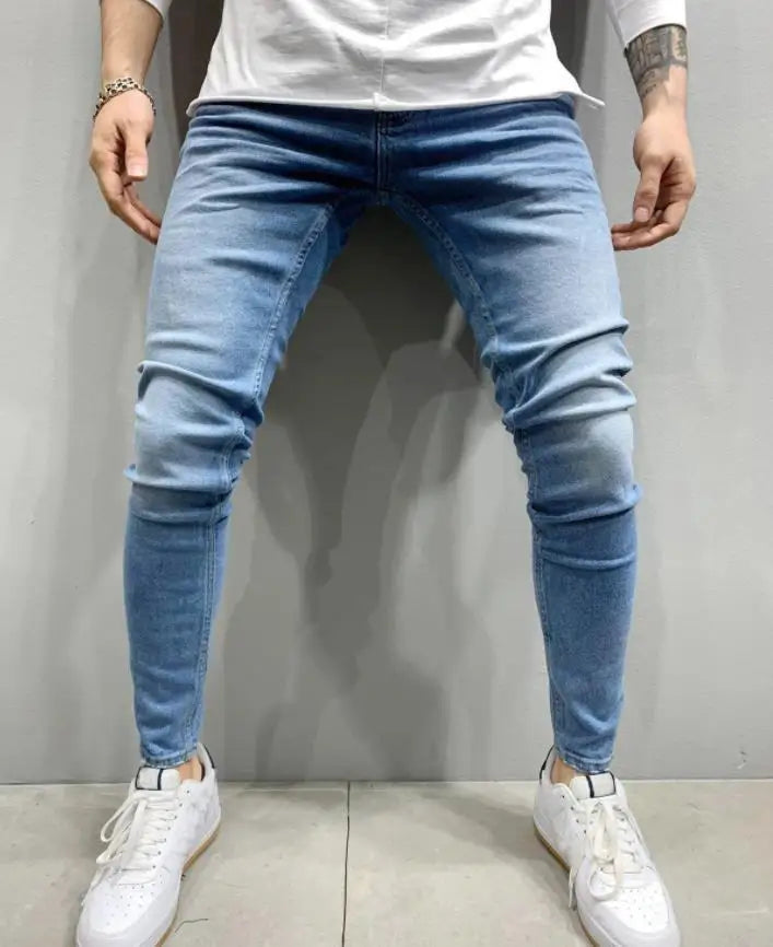 Men’s Ripped Stretch Denim Jeans