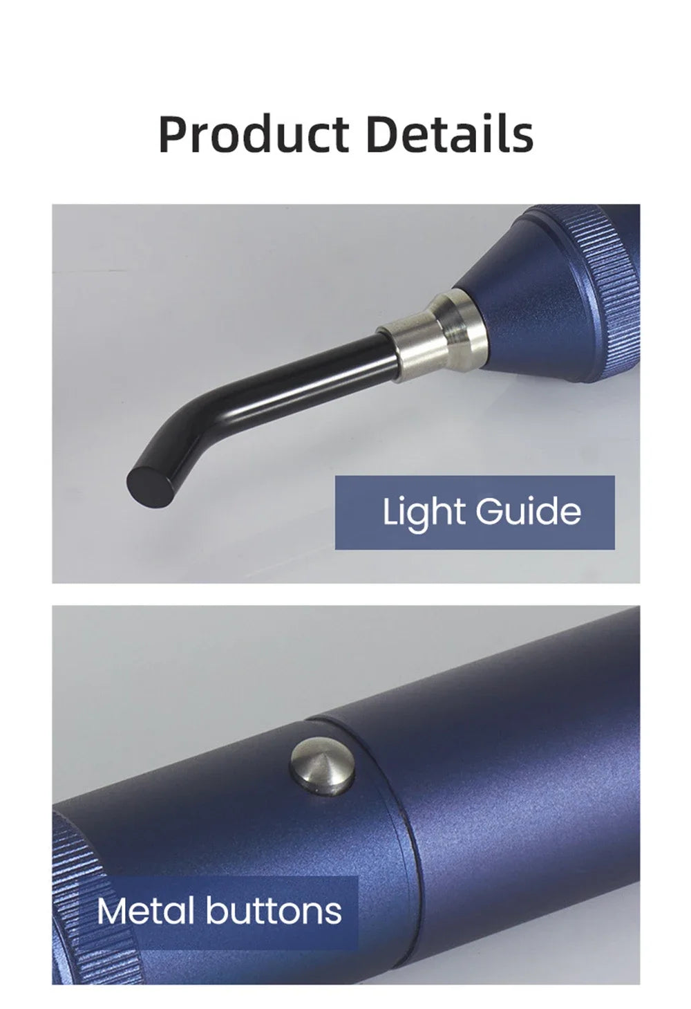 Handheld Red Infrared Light Therapy Wand, Portable Home Physiotherapy for Oral & Joint Care