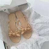 Women's Bow Flip-Flops – Flat Summer Sandals