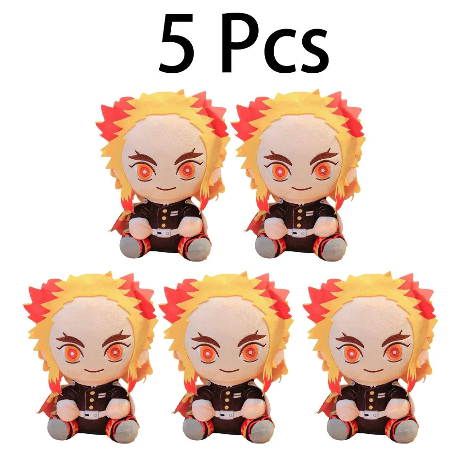 20cm Hot Japan Demon Slayer Plush Dolls Lovely Anime Kimetsu No Yaiba Kamado Tanjirou Nezuko Zenitsu Kyoujurou Toys Kids Gifts