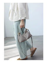 2024 Women Genuine Leather Luxury Handbags Small Size Versatile Cowhide Crossbody Bag Fashion Soft Messenger Purses
