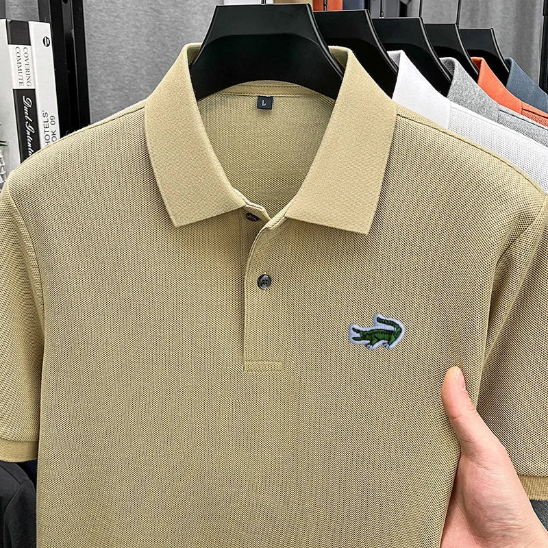 Men's Cotton Embroidered Polo Shirt