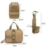 Tactical Dog Harness Set – Collar, Leash & MOLLE Pouches