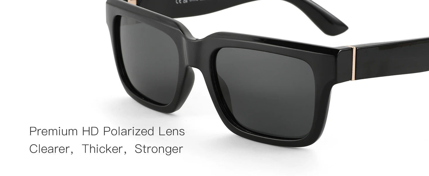 ZENOTTIC Retro Rectangle Sunglasses for Men Women Polarized UV400 Protection Classic Trendy Driving Sun Glasses