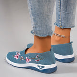 Women's Breathable Mesh Flat Sneakers — Lightweight Slip-On Casual Shoes