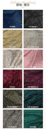 Elegant Sparkling Halter Evening Gown with Beading & Sweep Train