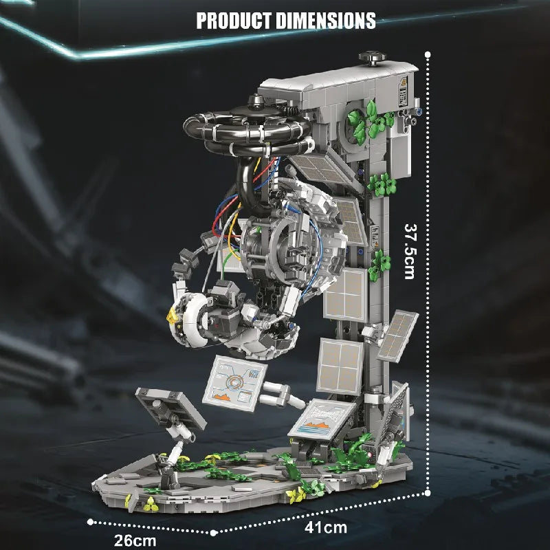 GLaDOS - Portal 2 with Motor LED Building Blocks Sets Creative Technicial Assembly Brick Model Kit Adults DIY Gift 1976PCS
