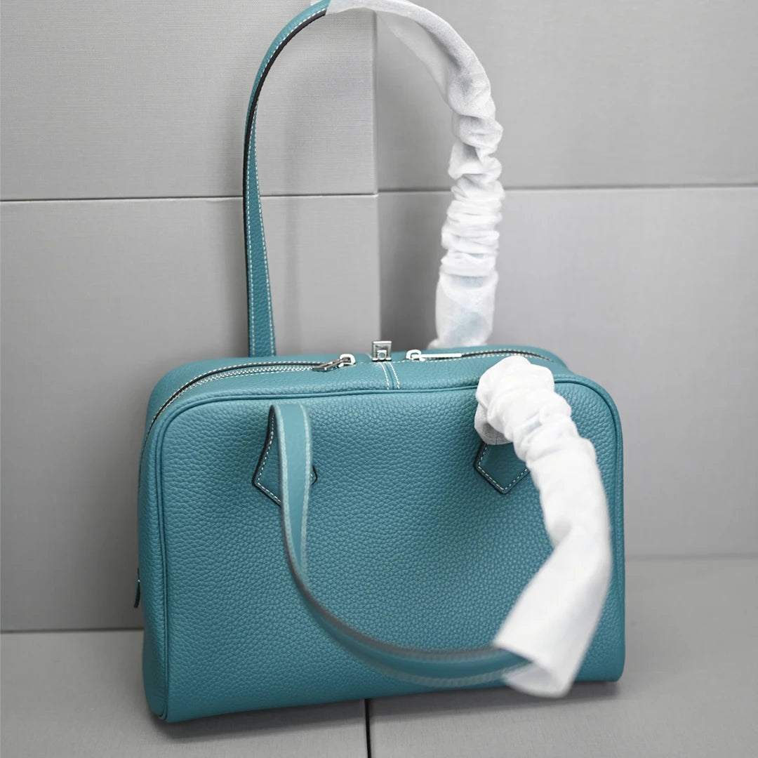 Genuine Leather Handbag Top Layer Leather Advanced Feeling 2025 New Model Fashion High-Capacity Woman