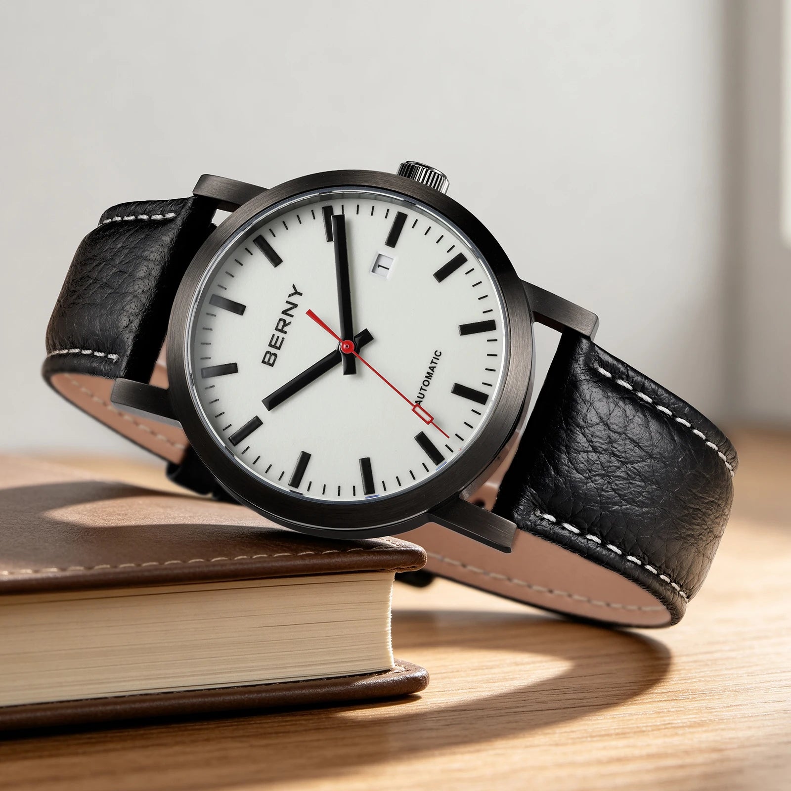 BERNY Watch for Men Automatic Self-Wind Luxury Watch Sappire MIYOTA 8215 Top Luminous 5ATM Mechanical Wristwatch