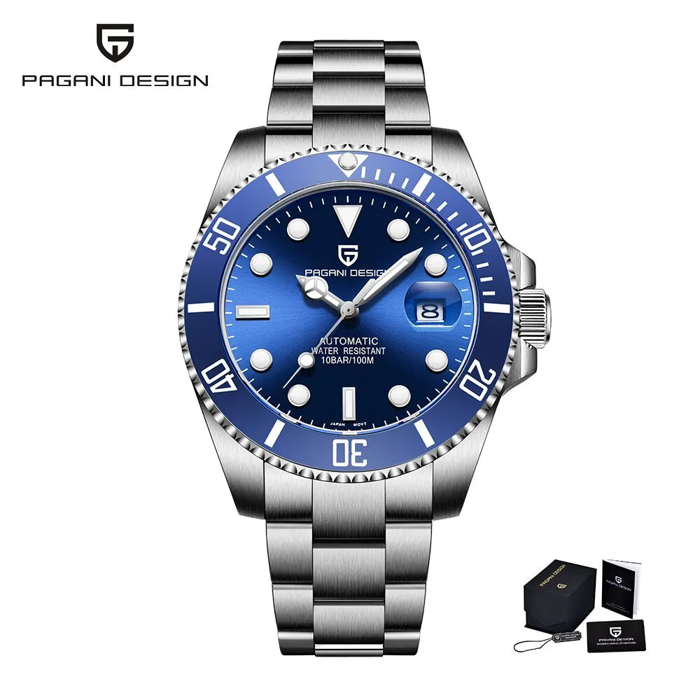 PAGANI Design 2026 New 40mm Men Automatic Mechanical Watches Men Luxury Miyota 8215 Stainless Steel Waterproof Watch Relogio