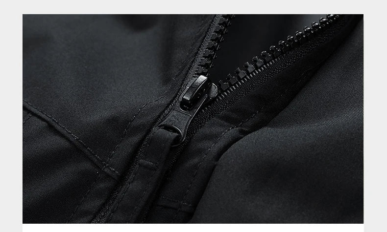 Men's Hooded Windbreaker Zip Jacket – Cargo Style
