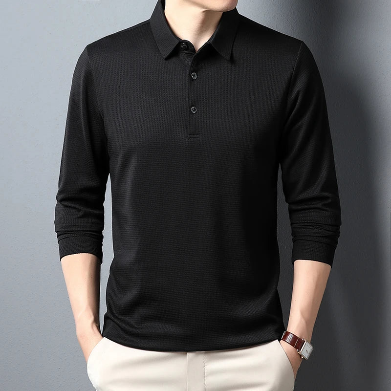 Men's USA-Made Long Sleeve Performance Polo