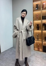 Double-Sided Wool & Fox Fur Jacket