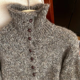 Women's Turtleneck Button-Front Cardigan