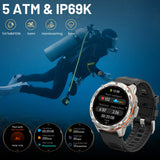 2025 KOSPET TANK T3 Ultra GPS Smart Watch For Men Smartwatch Women 470mAh Battery Digital Fitness AMOLED AOD Bluetooth Watches