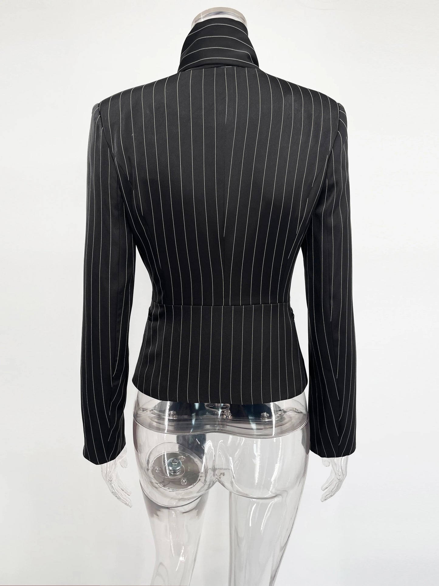 Tuularose 3 Piece Dress Set Women Elegant V-Neck Striped Ribbon Blazer Slim Short Dress Set Fashion Luxury Women Party Dress Set