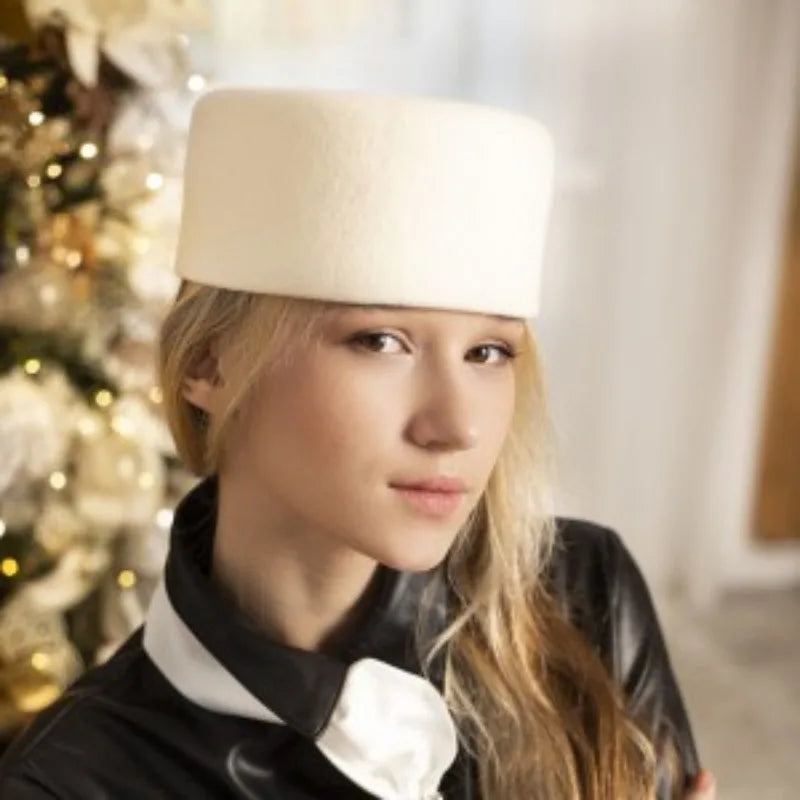 Vintage 100% Wool Felt Fedora Hat – Unisex Formal Style