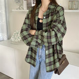 Classic Plaid Flannel Shirt Jacket