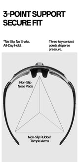 Kapvoe Sports Sunglasses for Men Women Youth Baseball Cycling Running Driving Fishing Golf Motorcycle Outdoor Glasses UV400