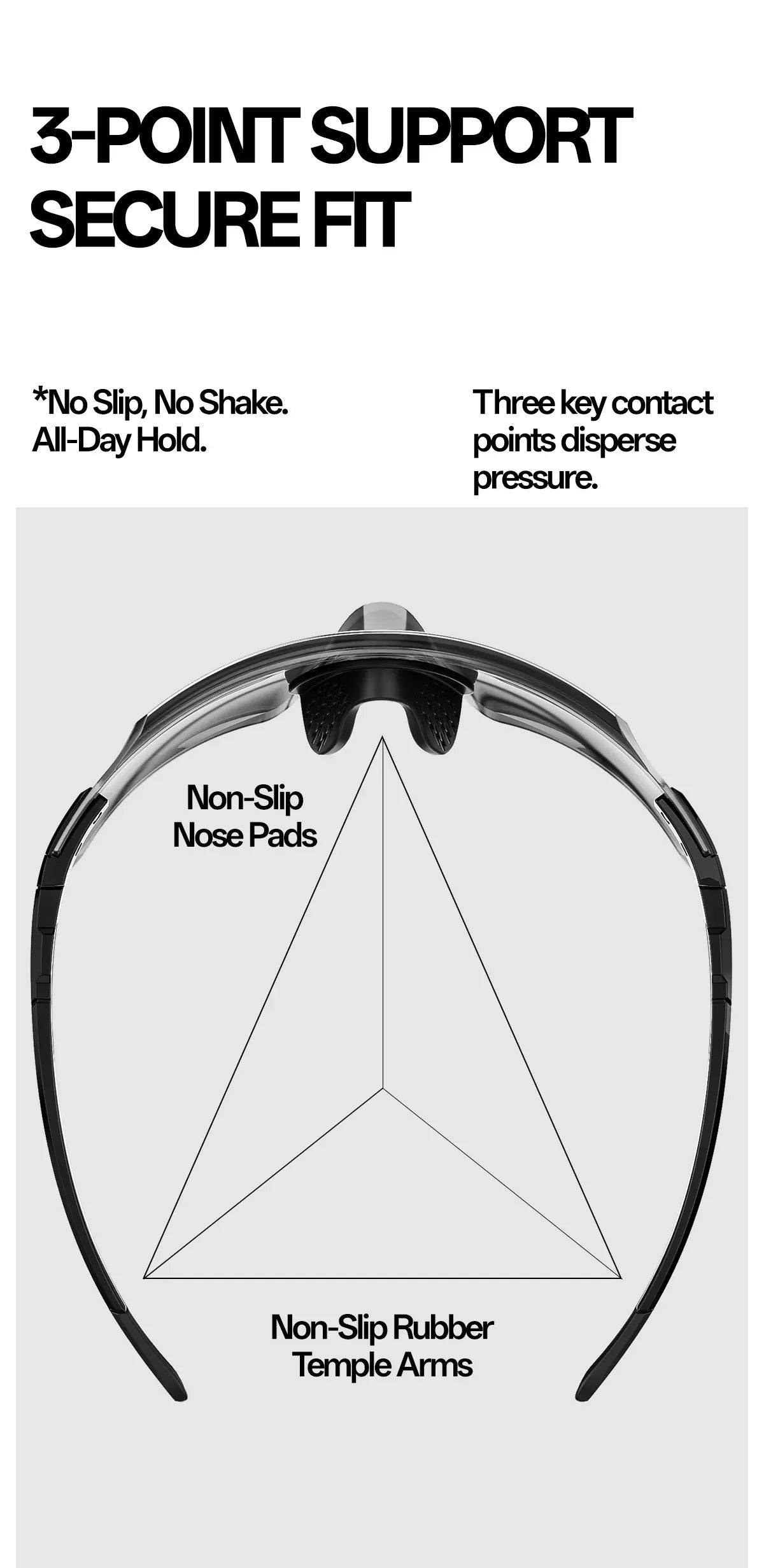 Kapvoe Sports Sunglasses for Men Women Youth Baseball Cycling Running Driving Fishing Golf Motorcycle Outdoor Glasses UV400