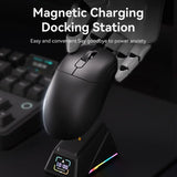 Ajazz AJ179 Apex PAW3950 Wireless Gaming Mouse with RGB Charging Dock, Computer Macro Mouse Gamer,Lightweight Ergonomic PC Mice