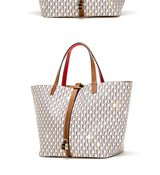 Classic Style Women's Large-capacity Handbag Letters Print Design Small Metal Accessories Exquisite Workmanship