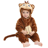 Plush Hooded Baby Winter Romper