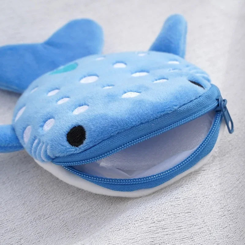 Shark Plush Coin Purse & Keychain