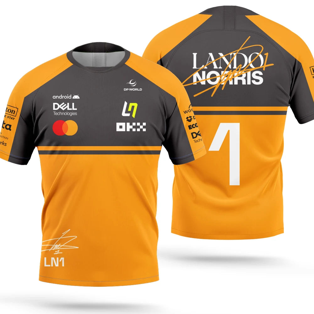 Lando Norris Men's Quick-Dry Racing T-Shirt