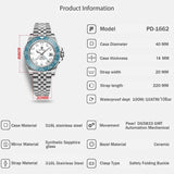 New PAGANI DESIGN Men Mechanical Watch 40mm Luxury Automatic Mens Watches 10Bar Waterproof GMT Wristwatch for Man's Gift PD-1662