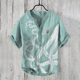 Men's USA-Made 3D Print V-Neck Summer Shirt | S-5XL