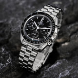 Watchdives WD1863 Chronograph Watch VK63 Quartz Movement Bubble Sapphire Crystal 10Bar Waterproof Luminous 39mm Vintage Watches