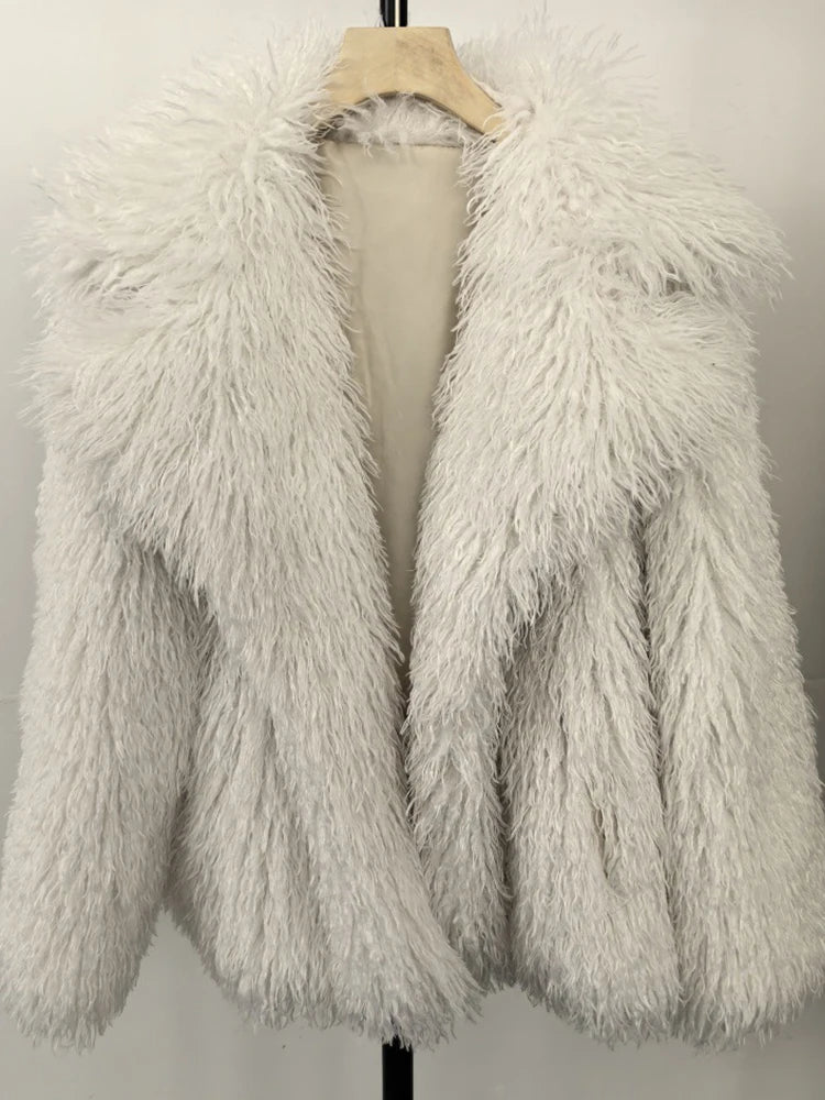 Plush Faux Fur Winter Coat