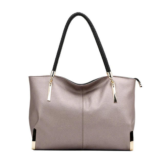 FOXER Brand Stylish Women Cowhide Leather Handbag Female Shoulder Bag Design Luxury Lady Large Capacity Zipper Top-Handle Bags