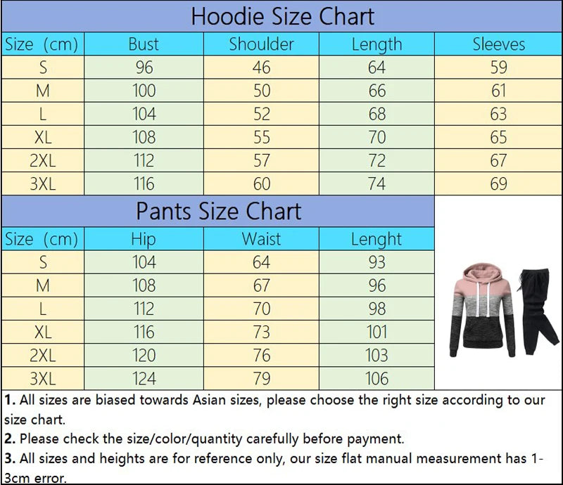 Women Tracksuit Printing Hooded Sweatshirt Sweatpant Color Block Versatile Casual Jogging Pullovers Sport Trousers Outfits S-3XL