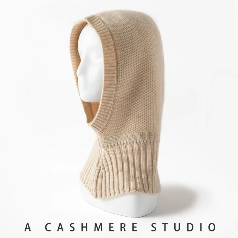 Luxe 100% Cashmere Knitted Beanie & Scarf Set